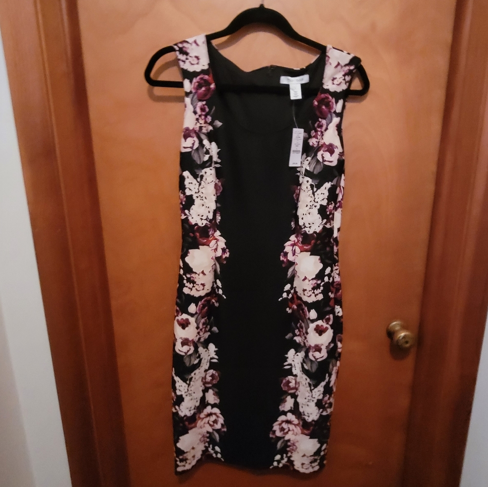 WHBM Floral Sheath Scuba Dress